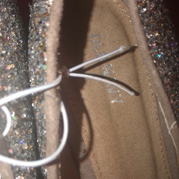 Old navy shimmery pumps 1 inch heel. size 10 new tags - Picture 4 of 8